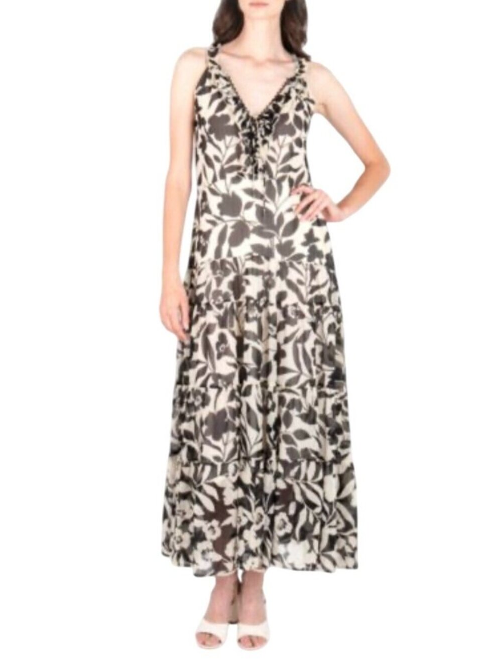 Secret Mission Super Natural Emma Floral Maxi Dress S